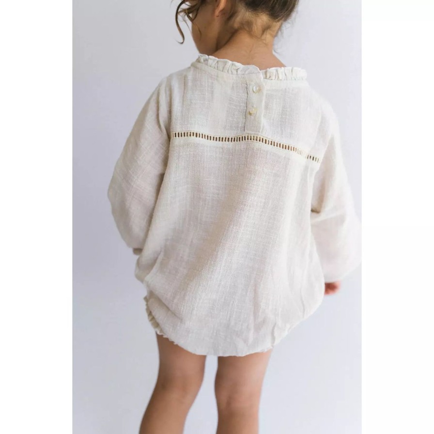 Little Ones. Illoura The Label Clothing | Illoura The Label Winnie Romper - Natural