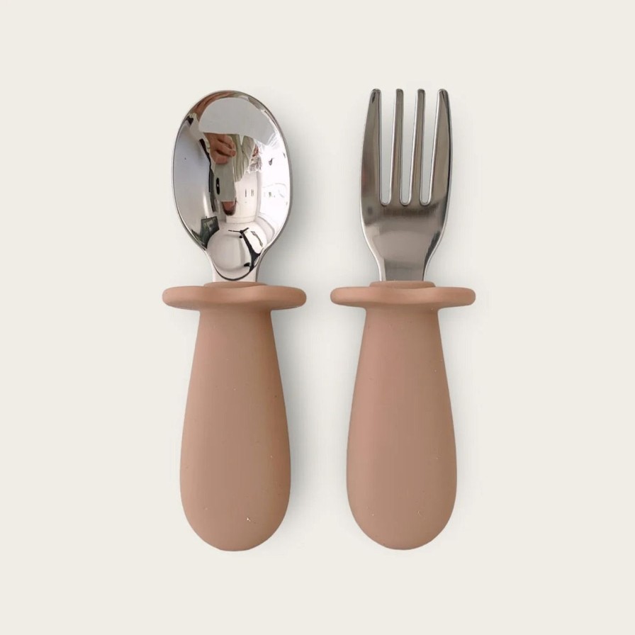 Little Ones. Rommer | Rommer Toddler Cutlery Set - Nude