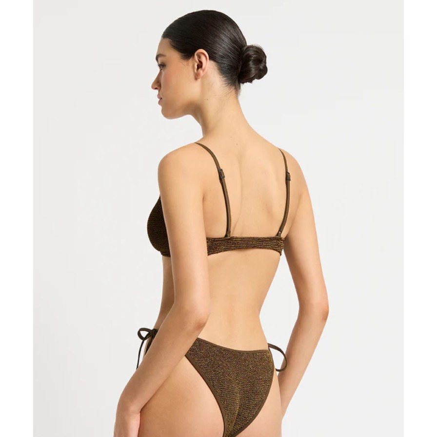 Women Bond-Eye Swim Swimwear | Bond-Eye Swim Anisha Brief - Cocoa Lurex