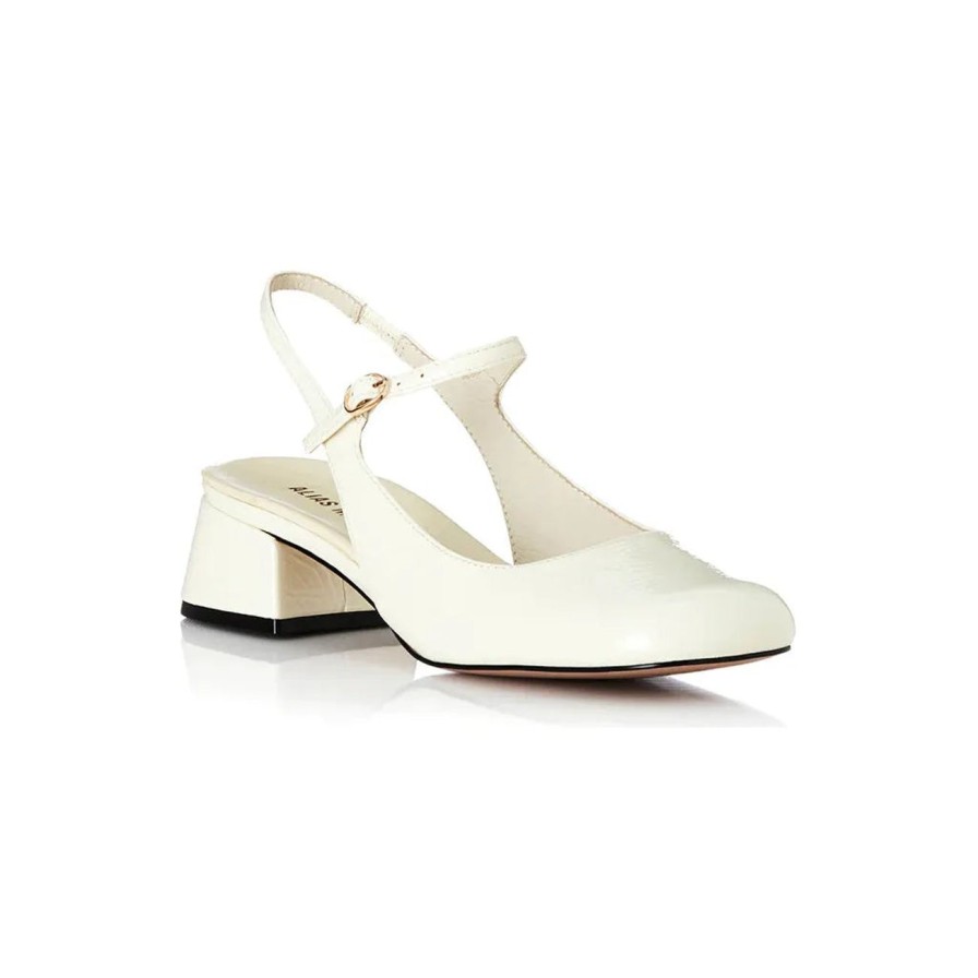 Women Alias Mae Footwear | Alias Mae Lucie - Bone Crinkle Patent