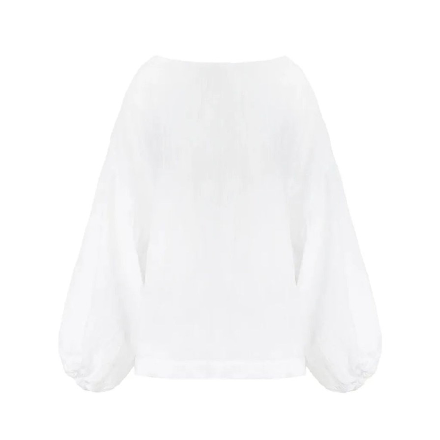 Women Dominque Healy Tops | Dominique Healy Bella Blouse - White