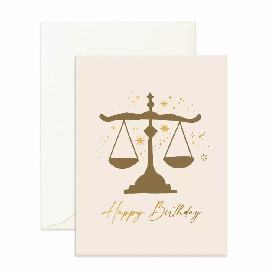 Home & Gift. Fox & Fallow Cards & Stationary | Fox & Fallow Libra Birthday Greeting Card