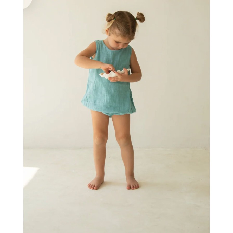 Little Ones. Illoura The Label Clothing | Illoura The Label Mars Romper - Ocean