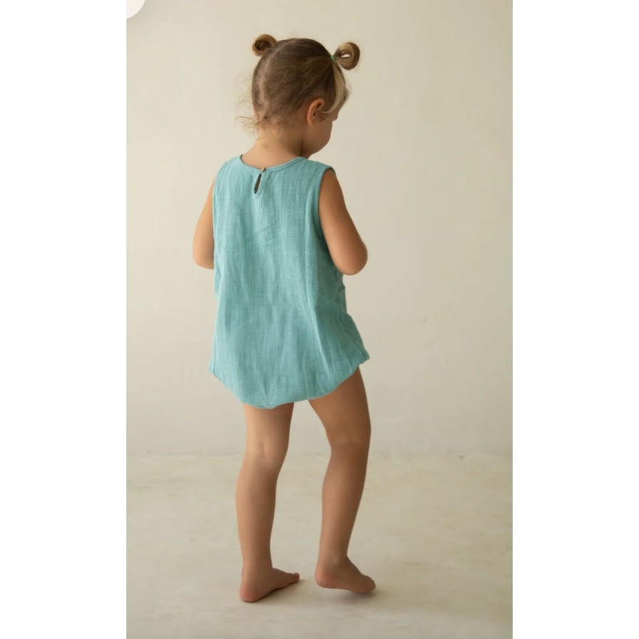 Little Ones. Illoura The Label Clothing | Illoura The Label Mars Romper - Ocean